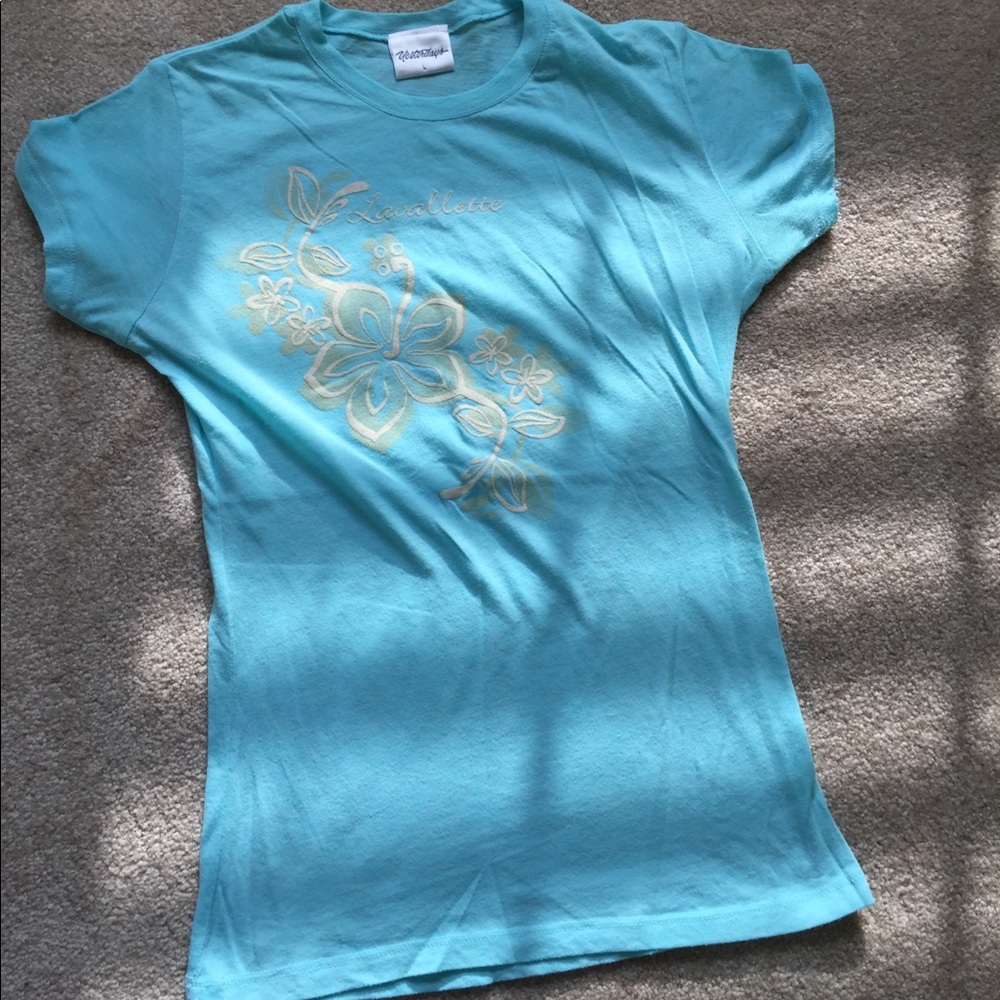 Light Blue Lavallette Tee Sz L